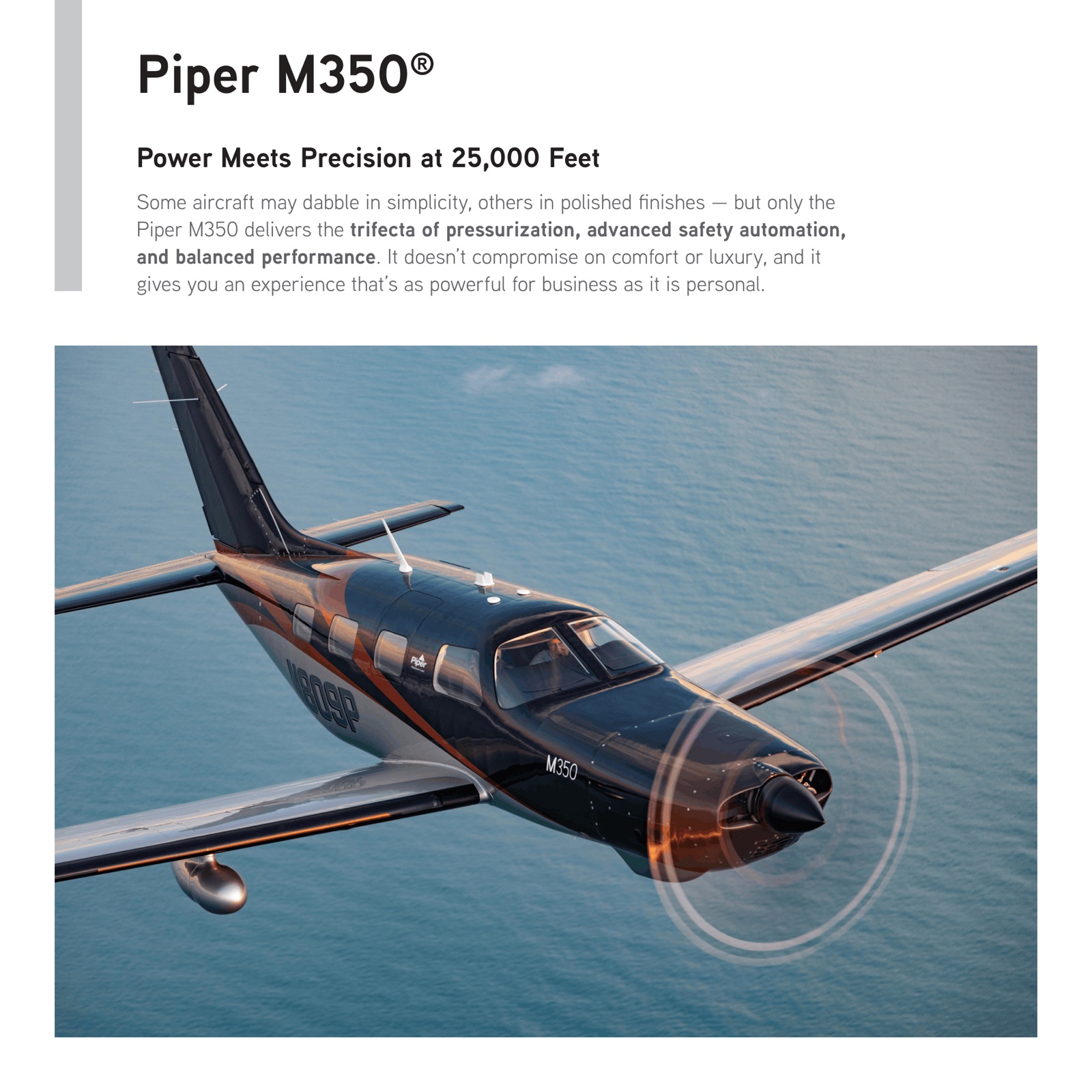2026 Piper M350 Brochure page 3